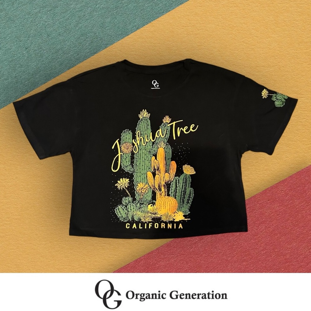 Organic Generation Joshua Tree Crop Top, Size XS, MSRP‎ $20